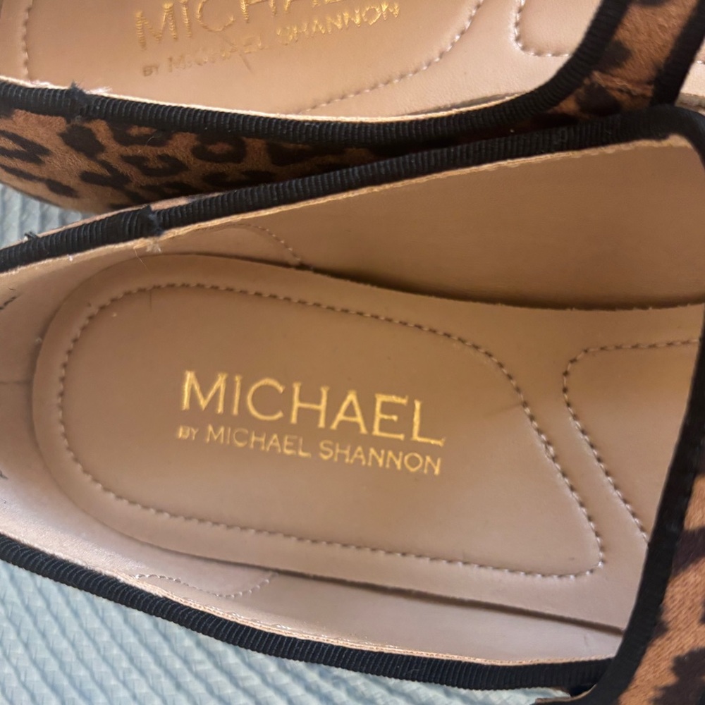 Michael by Michael Shannon Margaret Leopard Print Mary Jane Flat - Brown/Black - Picture 10 of 15